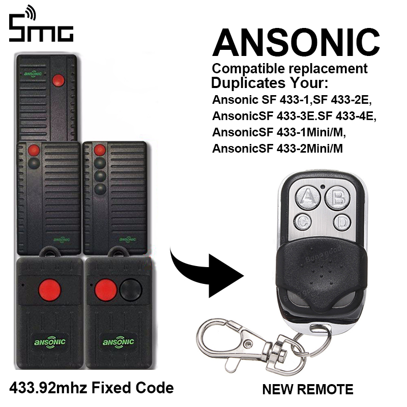 Heavy Equipment Garage - Para ANSONIC SF 433-1,SF 433-2E,433-3E.SF 433-4E,SF