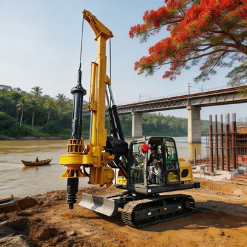Heavy Equipment Drilling Rig - Equipo de Perforación Rotatoria de Servicio